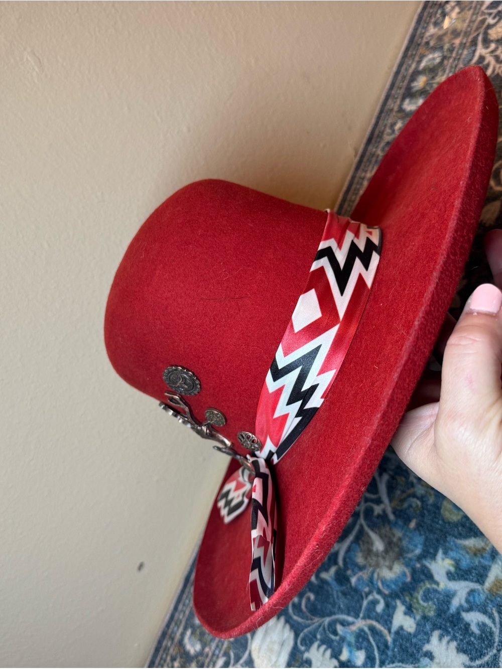 Rock’em ladies red cowboy hat M